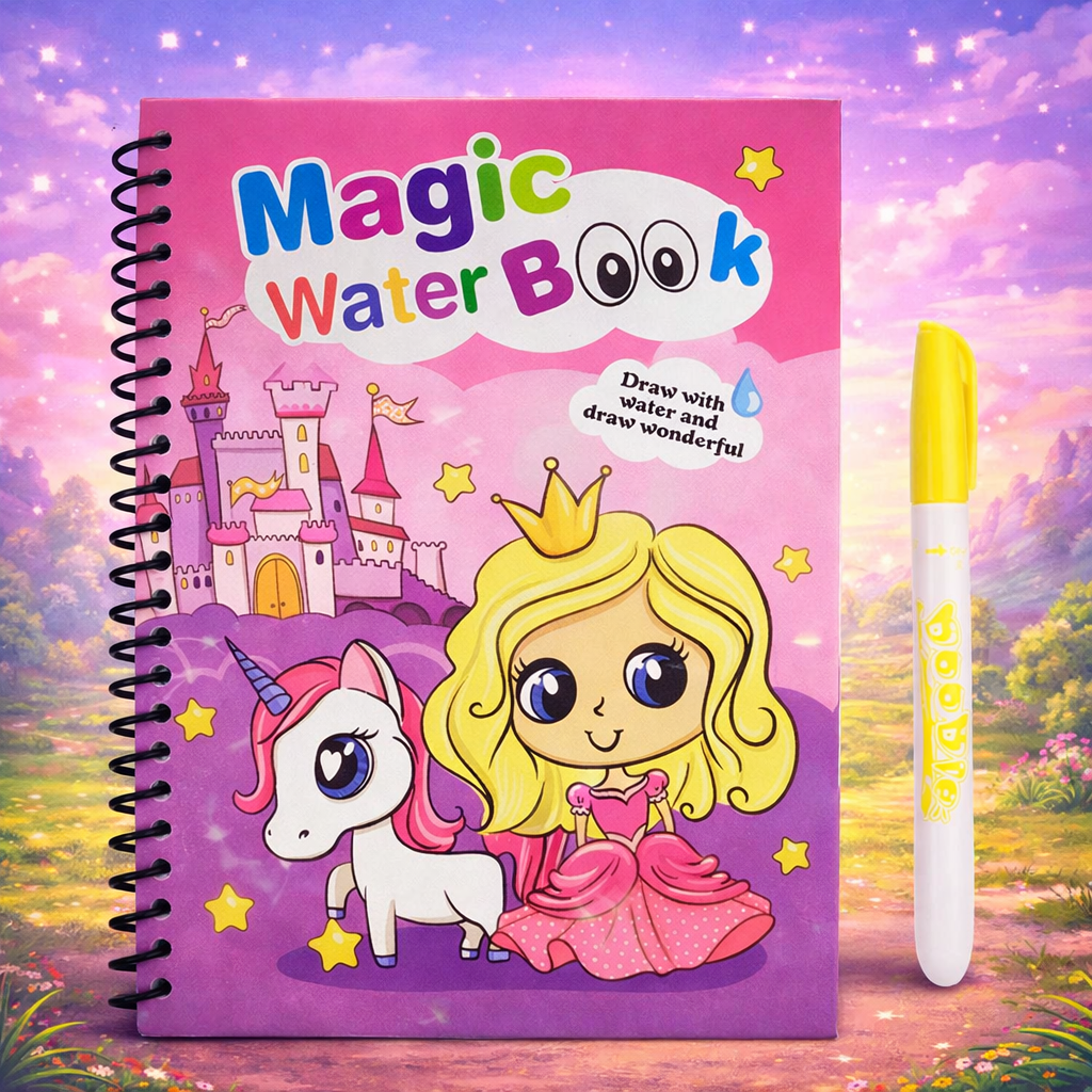 Carte de colorat Magică cu apă